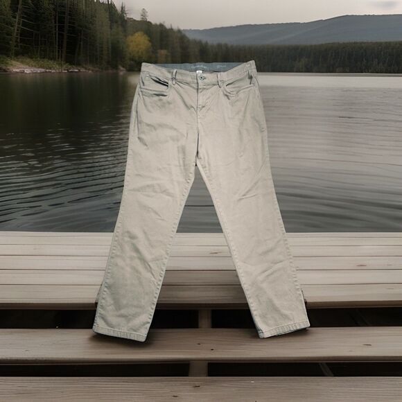 Calvin Klein Slim Infinite Flex Pants Mens 36x30 Measures 37x29 Beige Stone - Picture 11 of 12